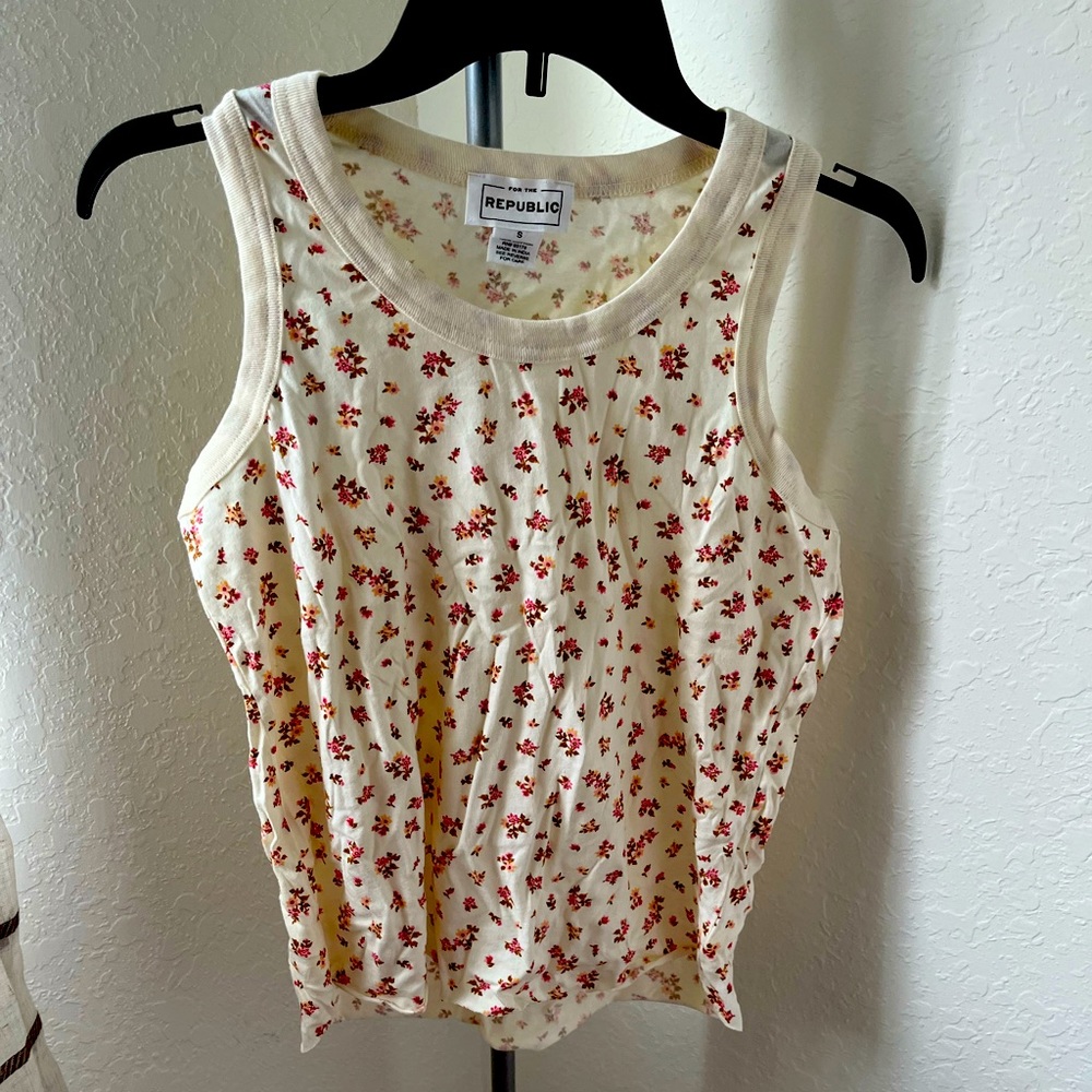 For the Republic Floral Tank